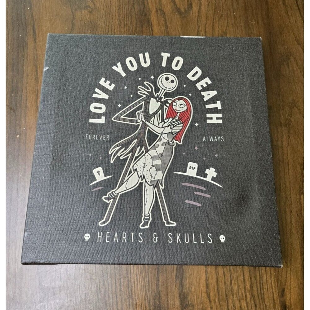 The Nightmare Before Christmas Jack & Sally‎ Love You To Death Canvas Wall Art